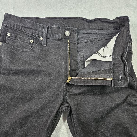Levi's 511 Jeans Black Mens 36x30 Slim Straight Leg Denim Skater Measure 34x27.5 - Picture 5 of 13